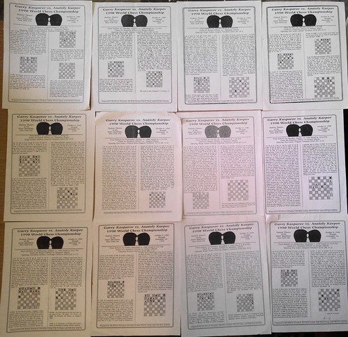 Complet set world chess - complet,