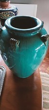 Jarre vintage bleue turquoise - jarre,