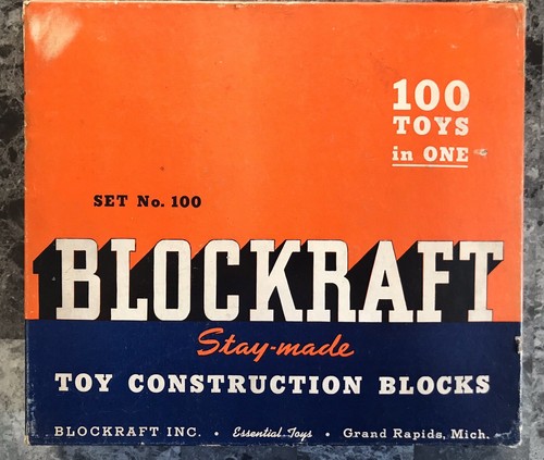 Antique blockraft toy - blockraft,