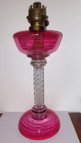 Rare lampe petrole verre - petrole, en