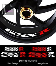 4 X STICKER LISERET JANTE POUR  SUZUKI GSXR GSX-R 600 750 1000 MOTO AUTOCOLLANT