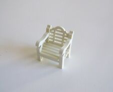 PLAYMOBIL (J2138) EPOQUE 1900 - Fauteuil Blanc Salon Jardin Terrasse 5326
