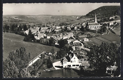 Cpa bligny sur - bligny-sur-ouche,, vue