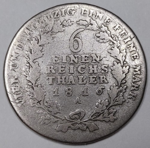 Monnaie argent 6 - argent,, 1/6