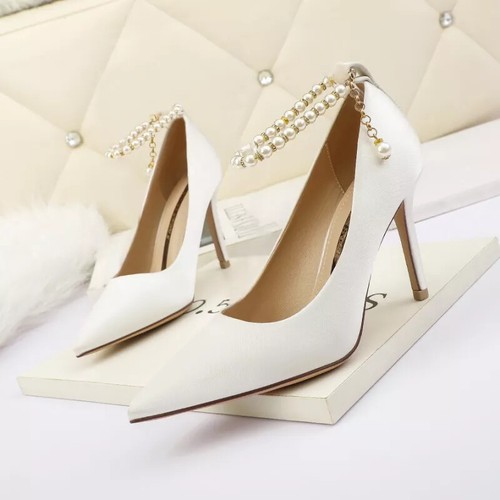 Escarpins femme blanc mariage - escarpins,