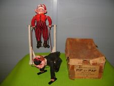 JOUET ANCIEN CIRQUE  PIF ET PAF CLOWNS ACROBATES AUTOMATES CULBUTEURS  DEBUT XXE