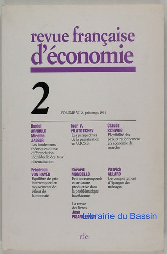 Revue française economie - revue, d'economie