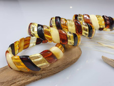 Bracelet ambre ambre coloré