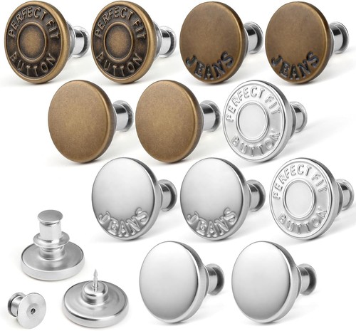 Durable brass jean button - brass,