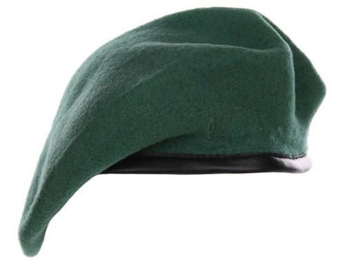 Beret vert laine militaire - -,