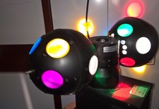 Boules pivotantes disco multicolores