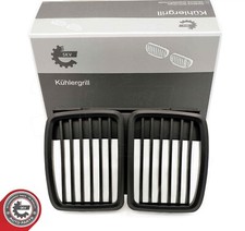 2X Noir Mat Grille Avant