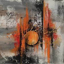 tableau abstrait coloré– art contemporain  oeuvre originale signée 