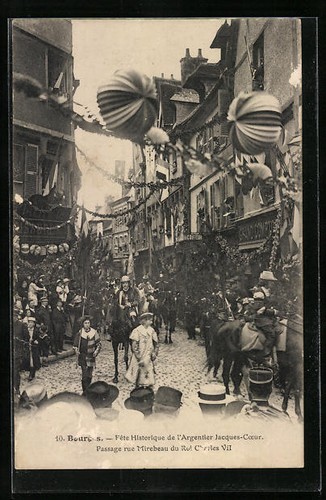 Cpa bourges fête - bourges,, historique