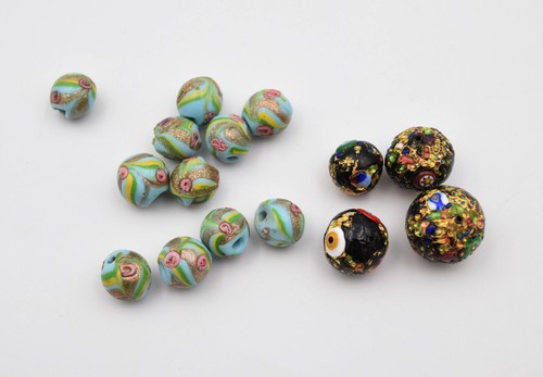 Lot perles anciennes en - lot,