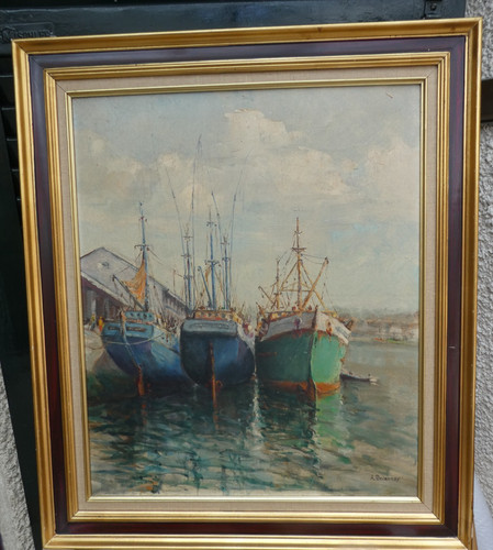 Huile sur toile - sur,