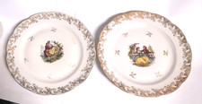ASSIETTES - DEUX - PORCELAINE