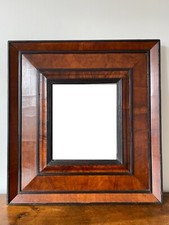 MIROIR A PROFIL INVERSE LOUPE NOYER BOIS NOIRCI LOUIS XIII XVIIEME HAUTE EPOQUE