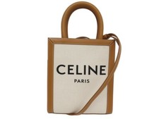 NEUF SAC A MAIN CELINE MINI CABAS VERTICAL 193302 BANDOULIERE TOILE TOTE BAG NEW