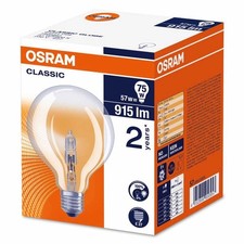 Osram Eco Halogène Classique Globe G95 57W = 75W E27 Clair Chaud 2700K Dimmable