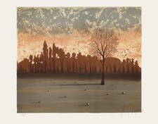 Xavier DEGANS L'arbre 1973 lithographie signée