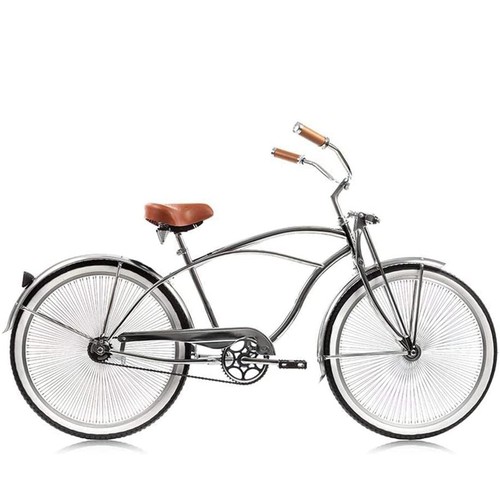 Chrome beach cruiser bike - chrome,