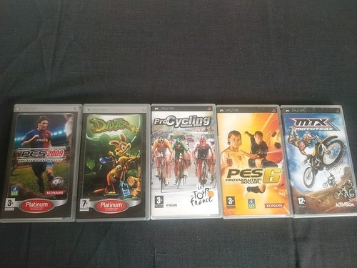 Lot jeux psp complet avec - de, 5