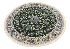 Tapis Oriental Persan Nain Rond 150 X 150 CM Vente En Magasin Nouveauté Vert