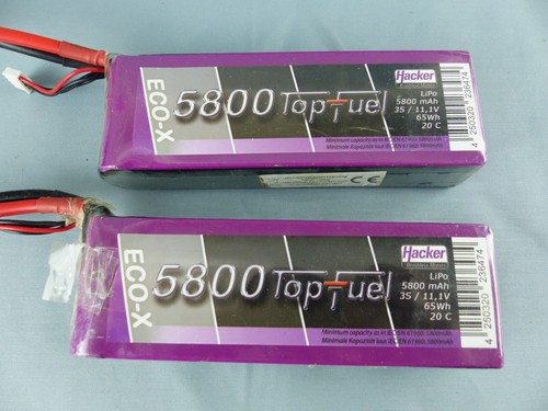 Lot lipo hacker 5800 - lot, mah