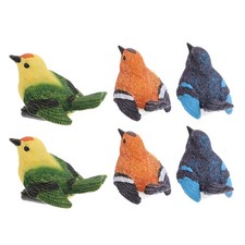  6 PCS Oiseaux Miniatures