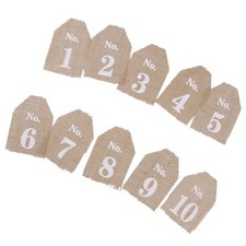  10 Pcs Numero Table Mariage