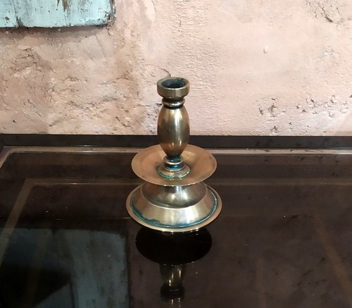 Bougeoir bronze haute - en,