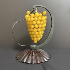 Lampe en verre de Murano en forme de raisin jaune 11,8 pouces intérieur de co...