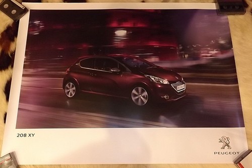Affiche poster peugeot 208 - affiche, xy