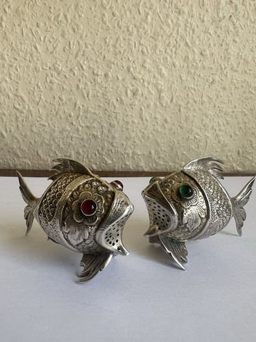 Salière poivrière argent - en,