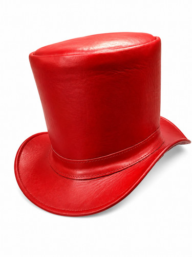 Chapeau haut forme - chapeau, cuir