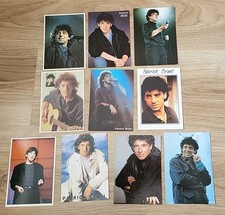 PATRICK BRUEL LOT 10 CARTES POSTALES 8 NEUVES 90' COLLECTION CHANTEUR VARIETES