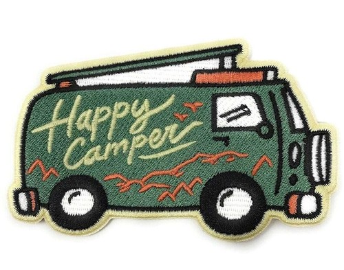 Ecusson happy camper - ecusson, (4")