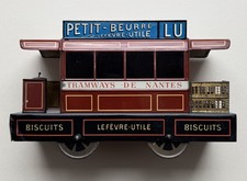 LU / Lefèvre-Utile - Tramway - Rare boite en tôle lithographiée