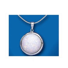 Grand pendentif opale 18"