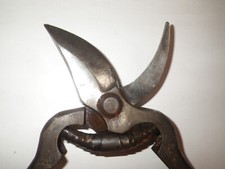 secateur ancien grand sécateur metalique utilisé bon état fonctionne bien