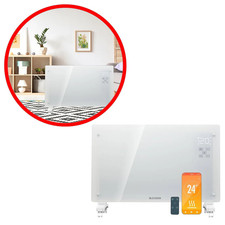 Radiateur Électrique 2000W Thermostat Mobile Économique Convecteur Chauffage