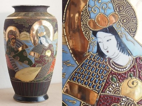 Pot vase fleurs satsuma - vase,