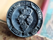 Cachet tampon ancien armoiries sceau époque Louis Philippe XIX restauration 