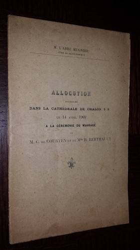 Allocution abbe mugnier - mugnier,