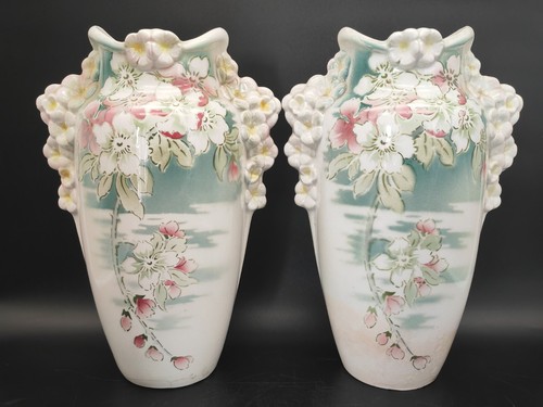 Paire vases anciens en - paire,
