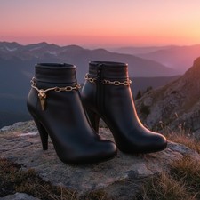 Femme 2PCS Métal Or Coffre