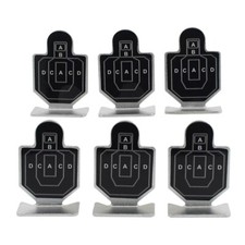 6 Cibles métalliques noires