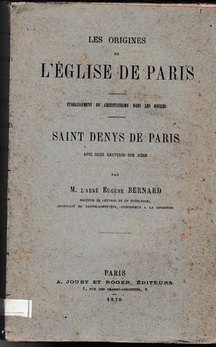 Bernard les origines - -, de