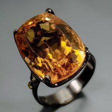 Bague Quartz Citrine Naturelle